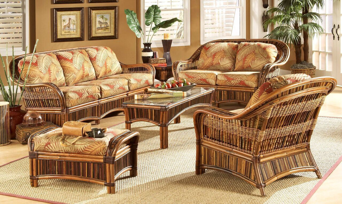 Spice Islands Spice Islands Congo Sofa Cocoa Sofa - Rattan Imports