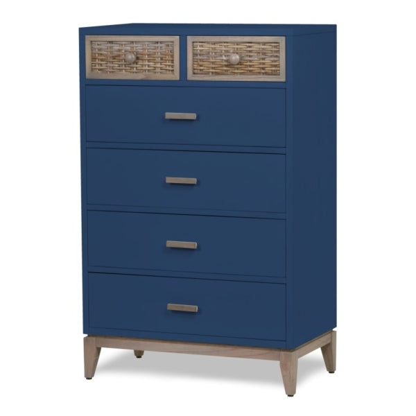 Sea Winds Trading Kauai Blue 6 Drawer Chest B53736-BLUECRK