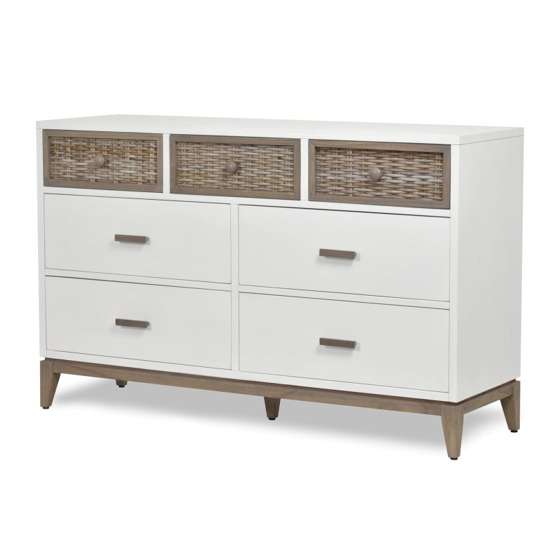 Sea Winds Trading Kauai White 7 Drawer Dresser B53737-WHCRK