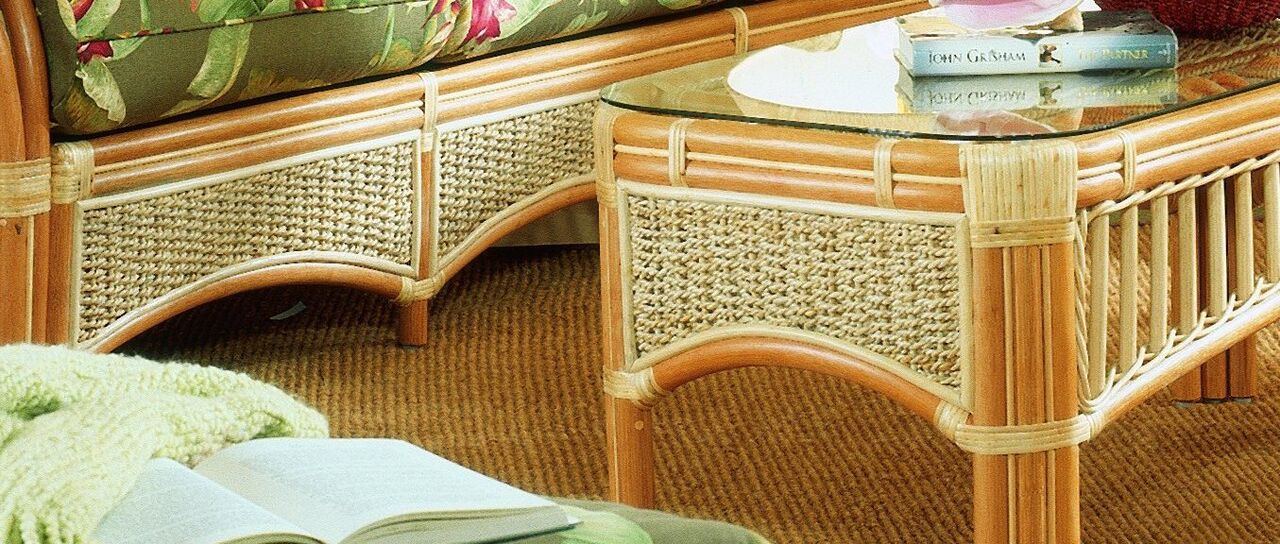 Spice Islands Spice Islands Seascape Coffee Table Brownwash Coffee Table - Rattan Imports