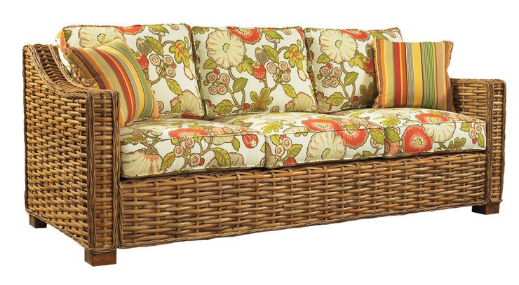 Designer Wicker &amp; Rattan By Tribor Freeport Sofa by Designer Wicker from Tribor Sofa - Rattan Imports