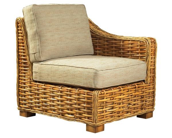 Designer Wicker &amp; Rattan By Tribor Freeport Right Arm Chair Chair - Rattan Imports