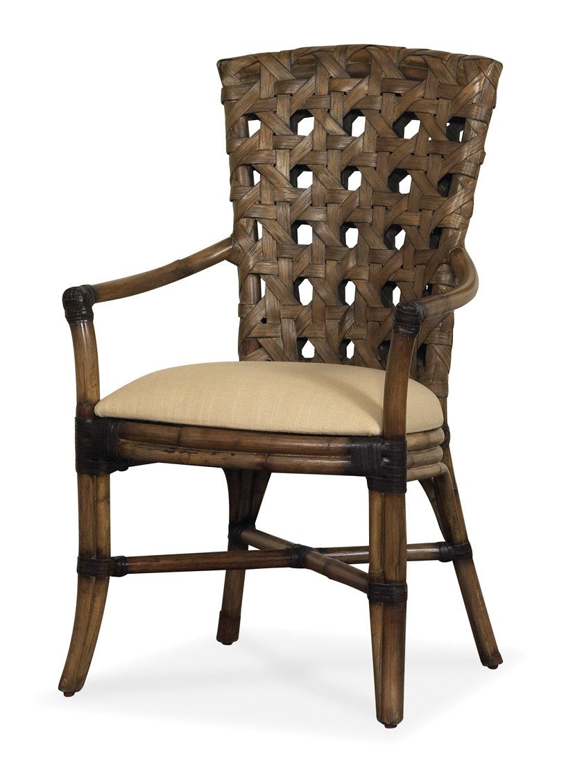 Designer Wicker &amp; Rattan By Tribor Morocco Dining Arm Chair by Designer Wicker from Tribor Dining Chair - Rattan Imports