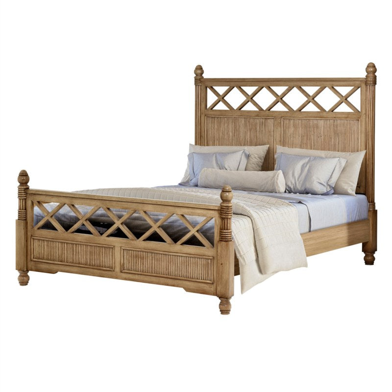 Sea Winds Trading Malibu Queen Bed B48440-FRAPPE-SET