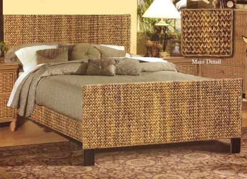 Sea Winds Trading Sea Winds Trading Maui Queen Bed B533QBED Bed - Rattan Imports