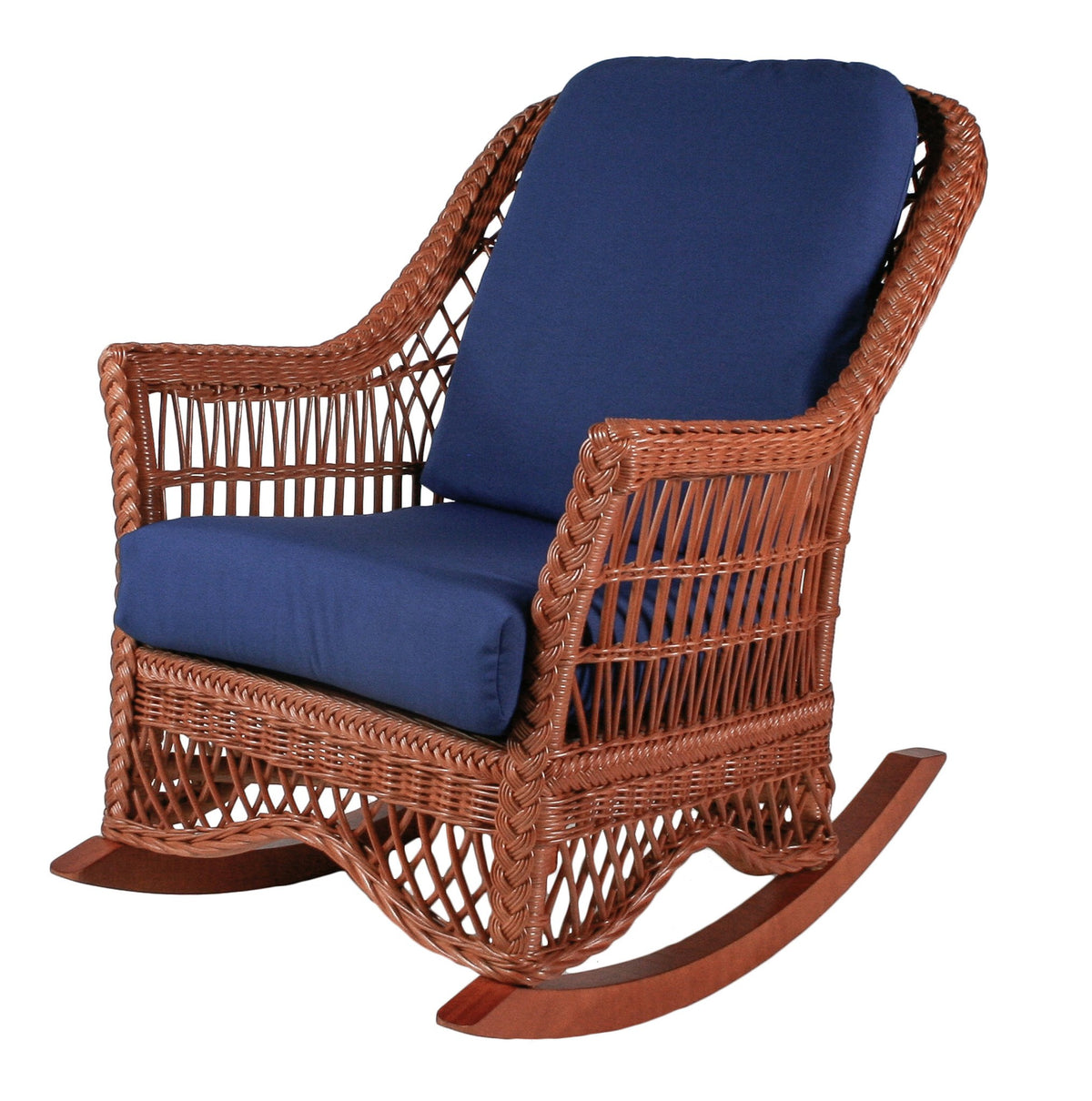 Designer Wicker &amp; Rattan By Tribor Naples Rocker by Designer Wicker from Tribor Rocking Chair - Rattan Imports