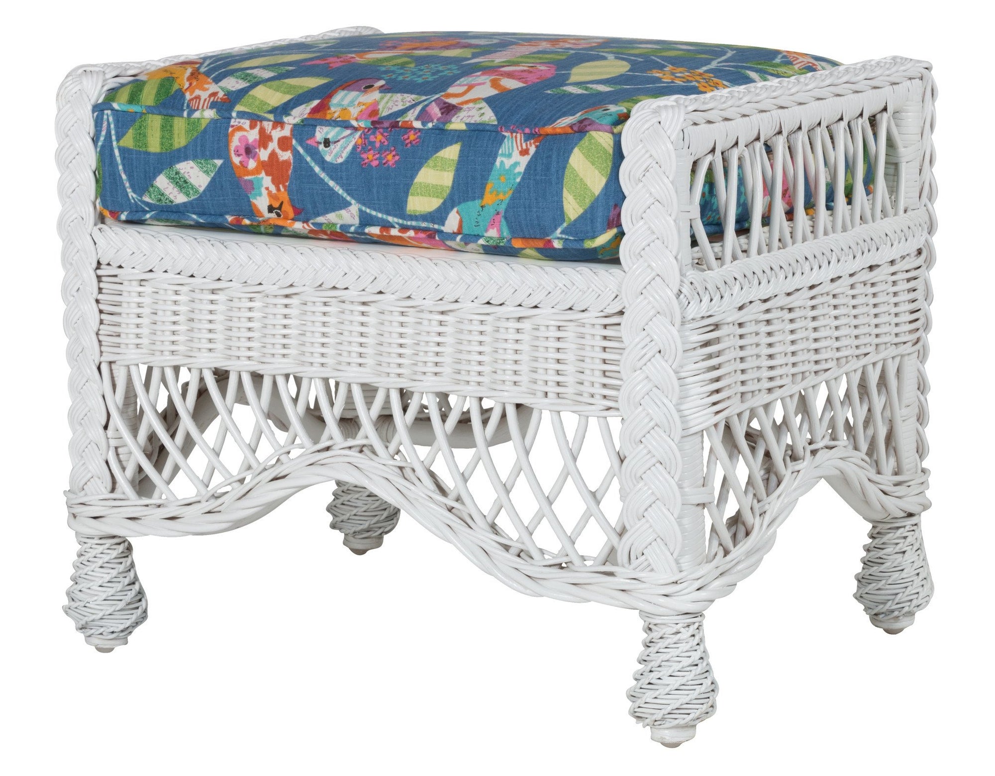 Designer Wicker & Rattan By Tribor Naples Ottoman by Designer Wicker from Tribor Ottoman - Rattan Imports