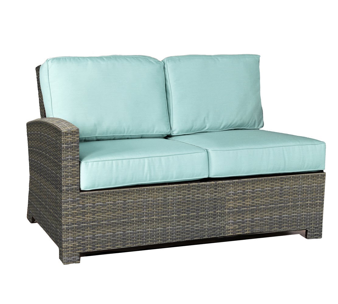 Forever Patio Barbados Wicker Sectional Left Arm Facing Loveseat