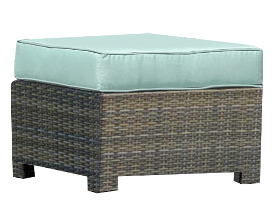 Forever Patio Barbados Wicker Square Ottoman