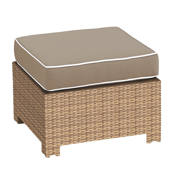 Forever Patio Barbados Wicker Square Ottoman