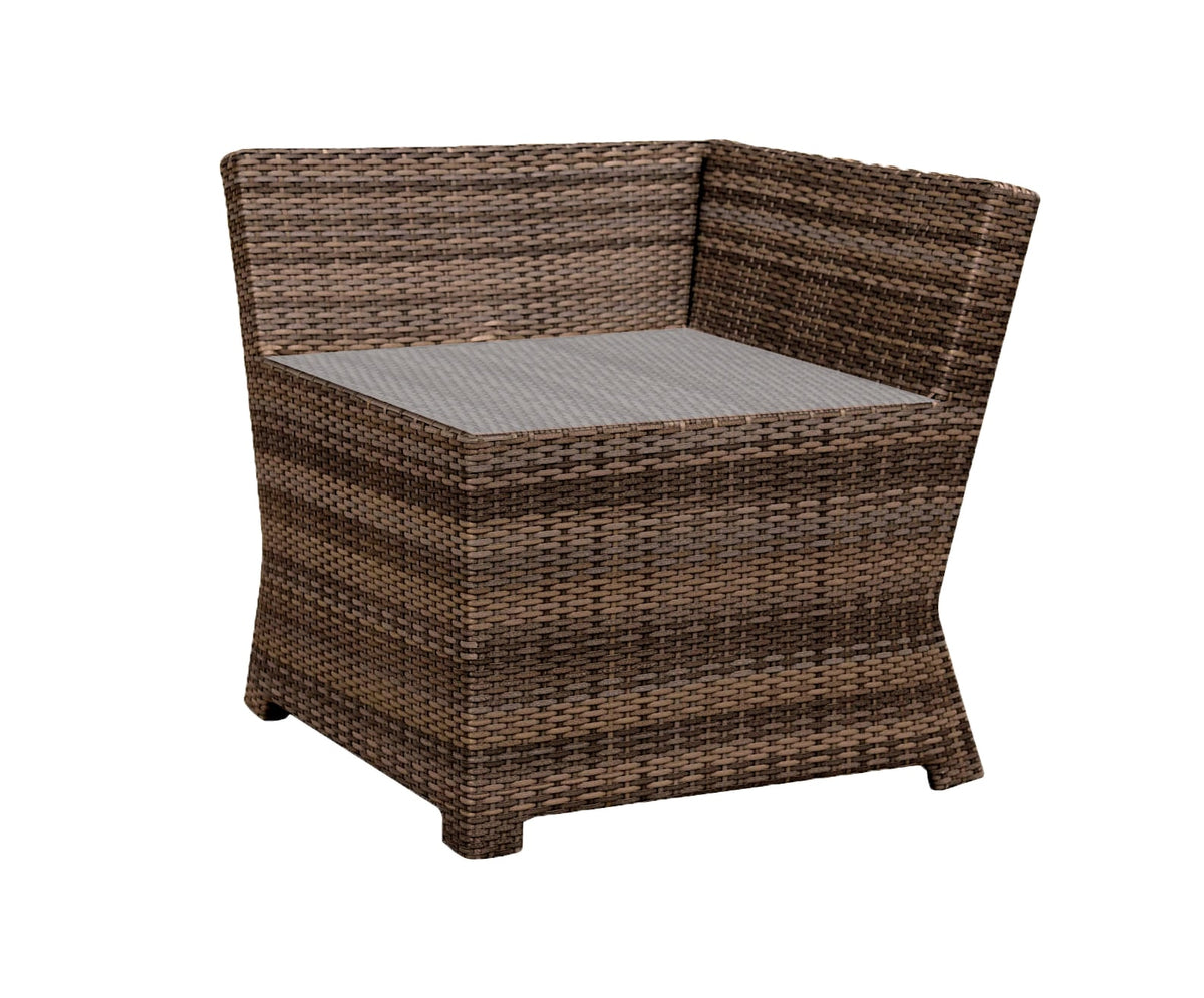 Forever Patio Brookside Wicker Rye Corner End Table