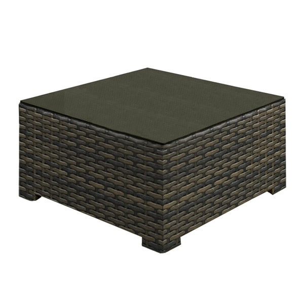 Forever Patio Brookside Wicker Rye Square Patio Coffee Table