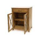 Sea Winds Trading Olde World Cabinet 30" Server with Glass Doors B46823 by Sea Winds Trading Cabinet - Rattan Imports