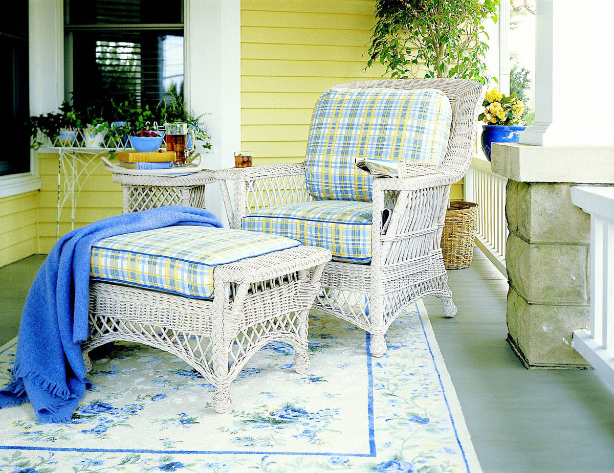 Designer Wicker &amp; Rattan By Tribor Rockport Ottoman by Designer Wicker from Tribor Ottoman - Rattan Imports