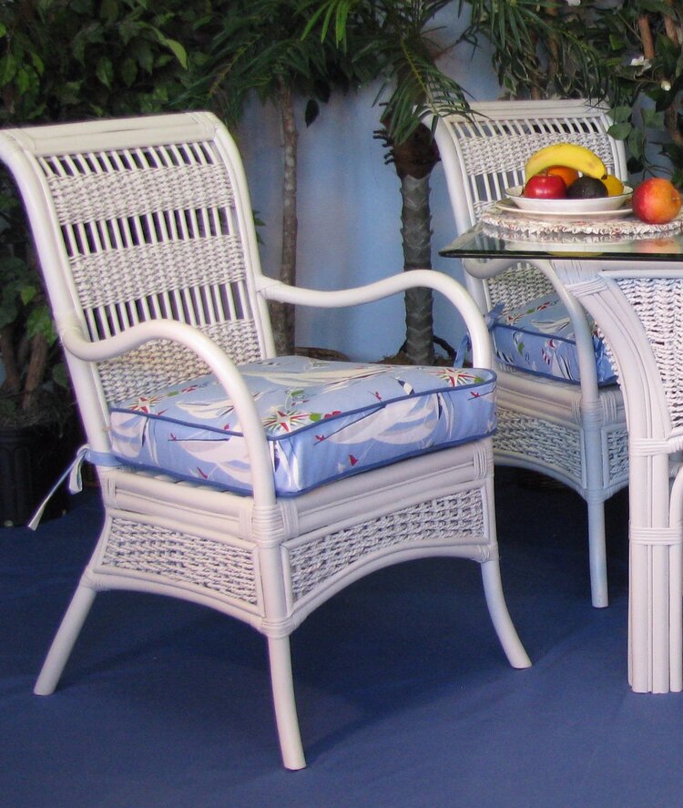 Spice Islands Regatta Dining Arm Chair White