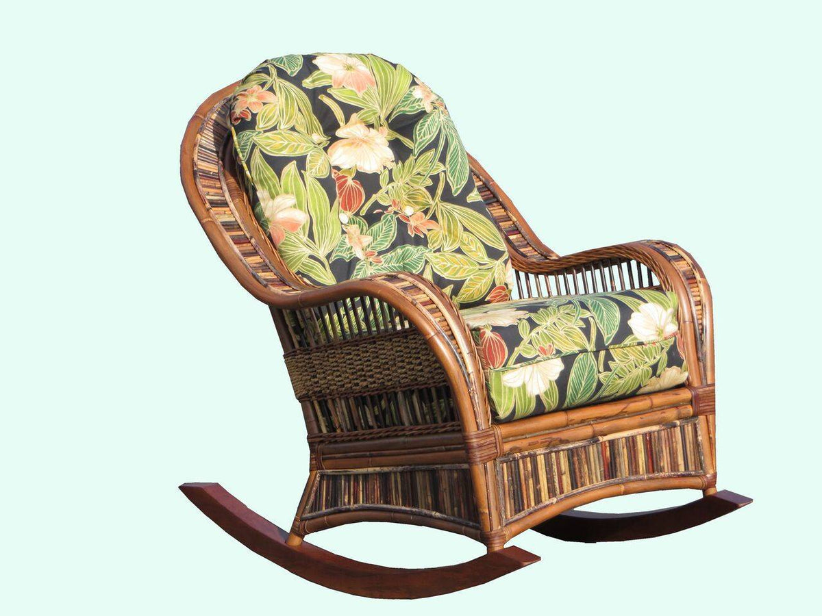 Spice Islands Spice Islands Congo Rocker Cocoa Rocking Chair - Rattan Imports