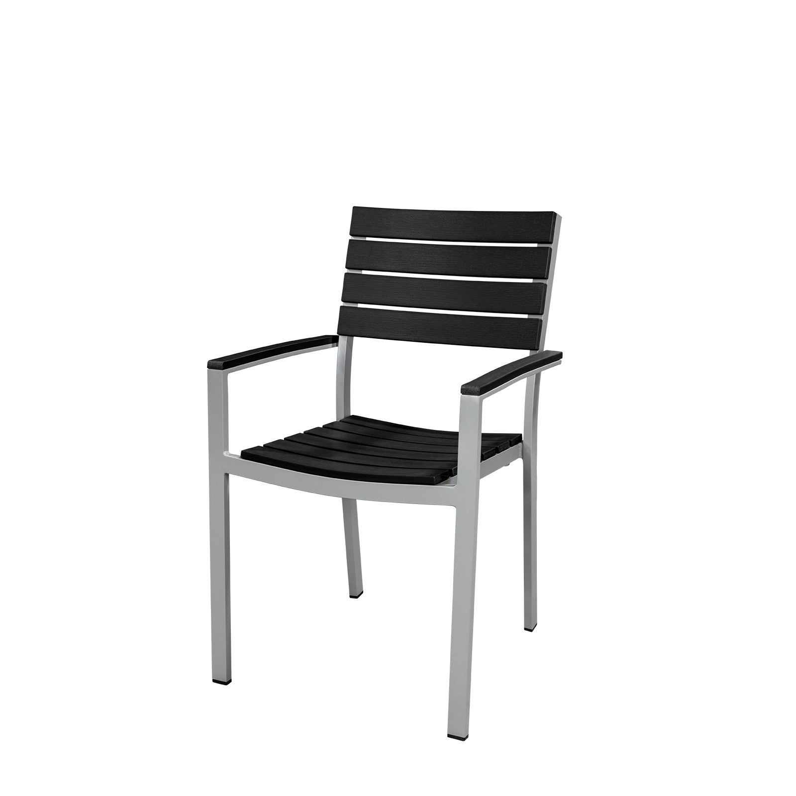 Vienna Dining Arm Chair in Black - Rattan Imports