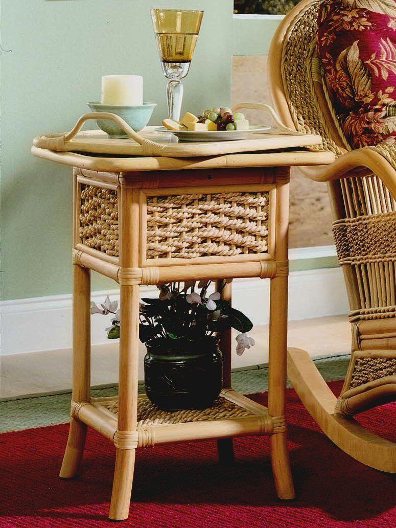 Spice Islands Spice Island Serving Table Natural Accessory - Rattan Imports