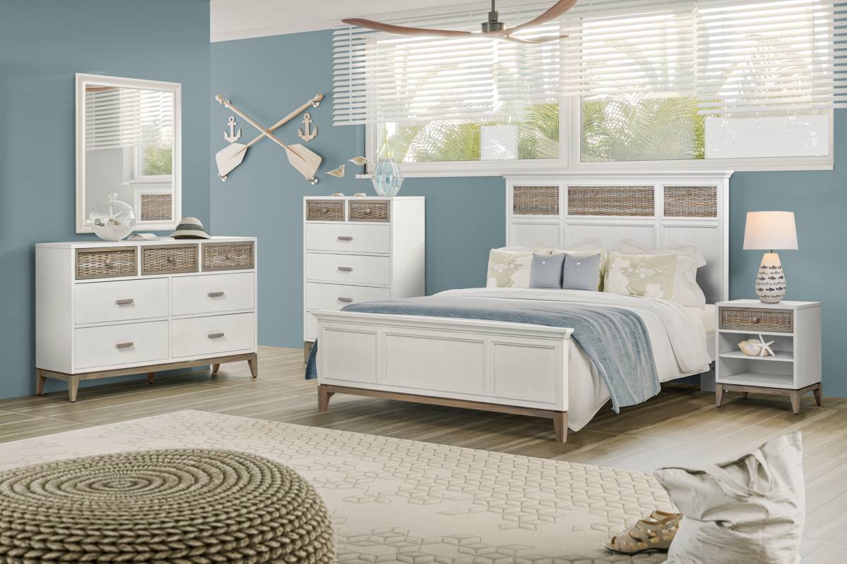 Sea Winds Trading Kauai White 6 Drawer Chest B53736-WHCRK