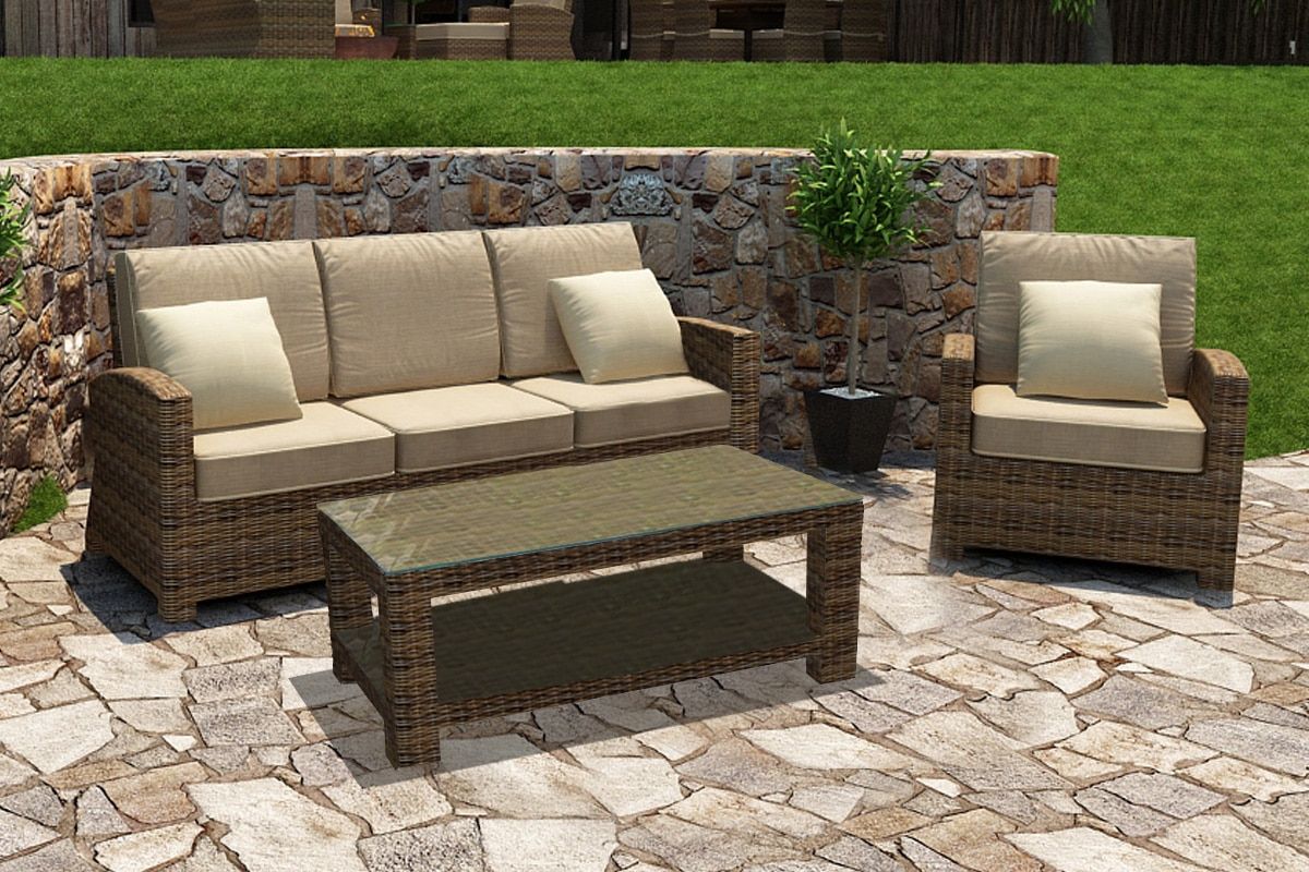 Forever Patio Cypress 3 Piece Sofa Set