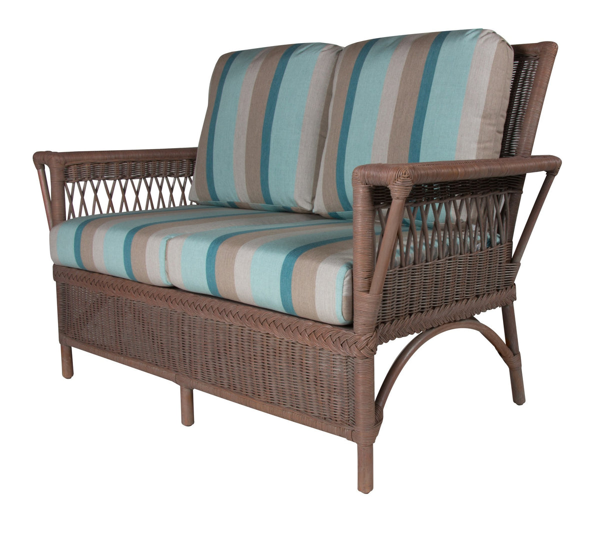 Designer Wicker &amp; Rattan By Tribor Windsor Loveseat by Design Wicker from Tribor Loveseat - Rattan Imports