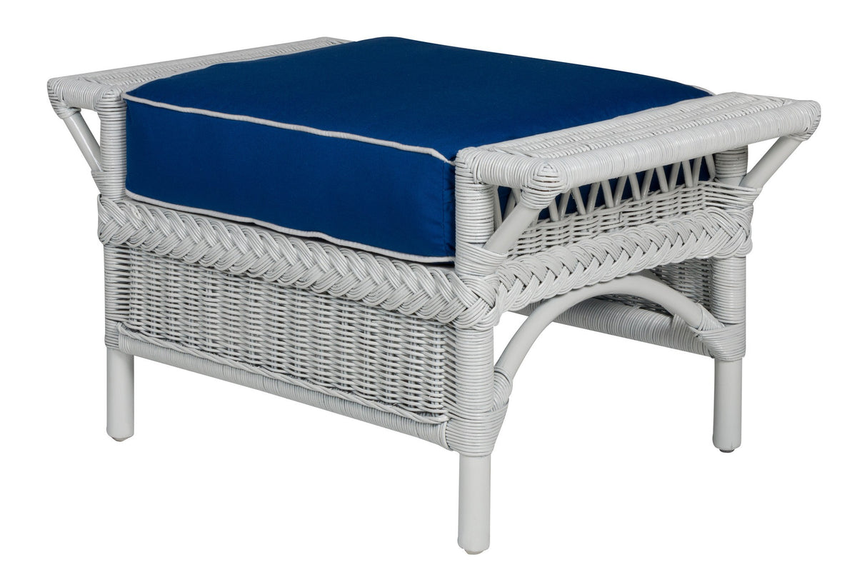 Designer Wicker &amp; Rattan By Tribor Windsor Ottoman by Designer Wicker from Tribor Ottoman - Rattan Imports