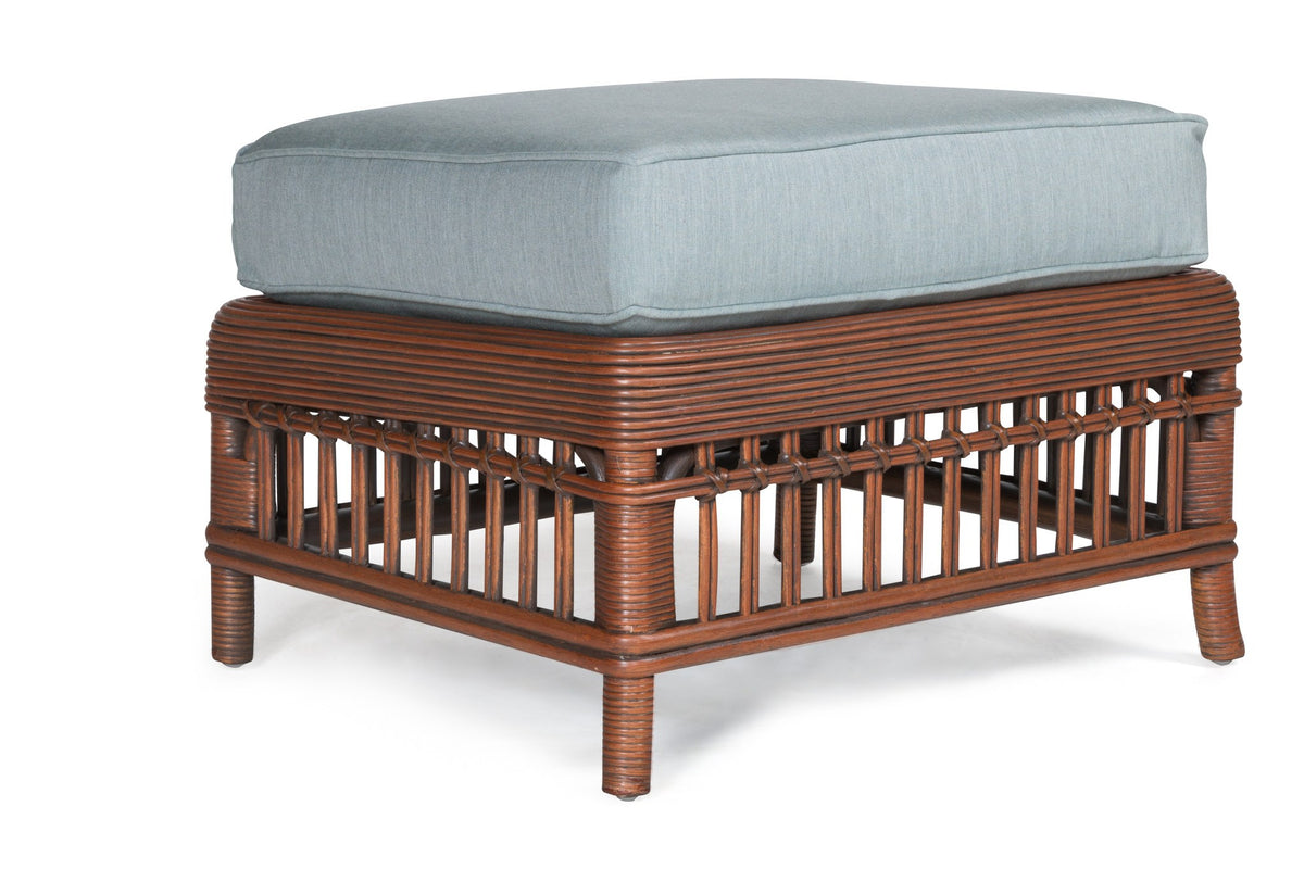 Designer Wicker &amp; Rattan By Tribor Williamsburg Ottoman by Designer Wicker from Tribor Ottoman - Rattan Imports