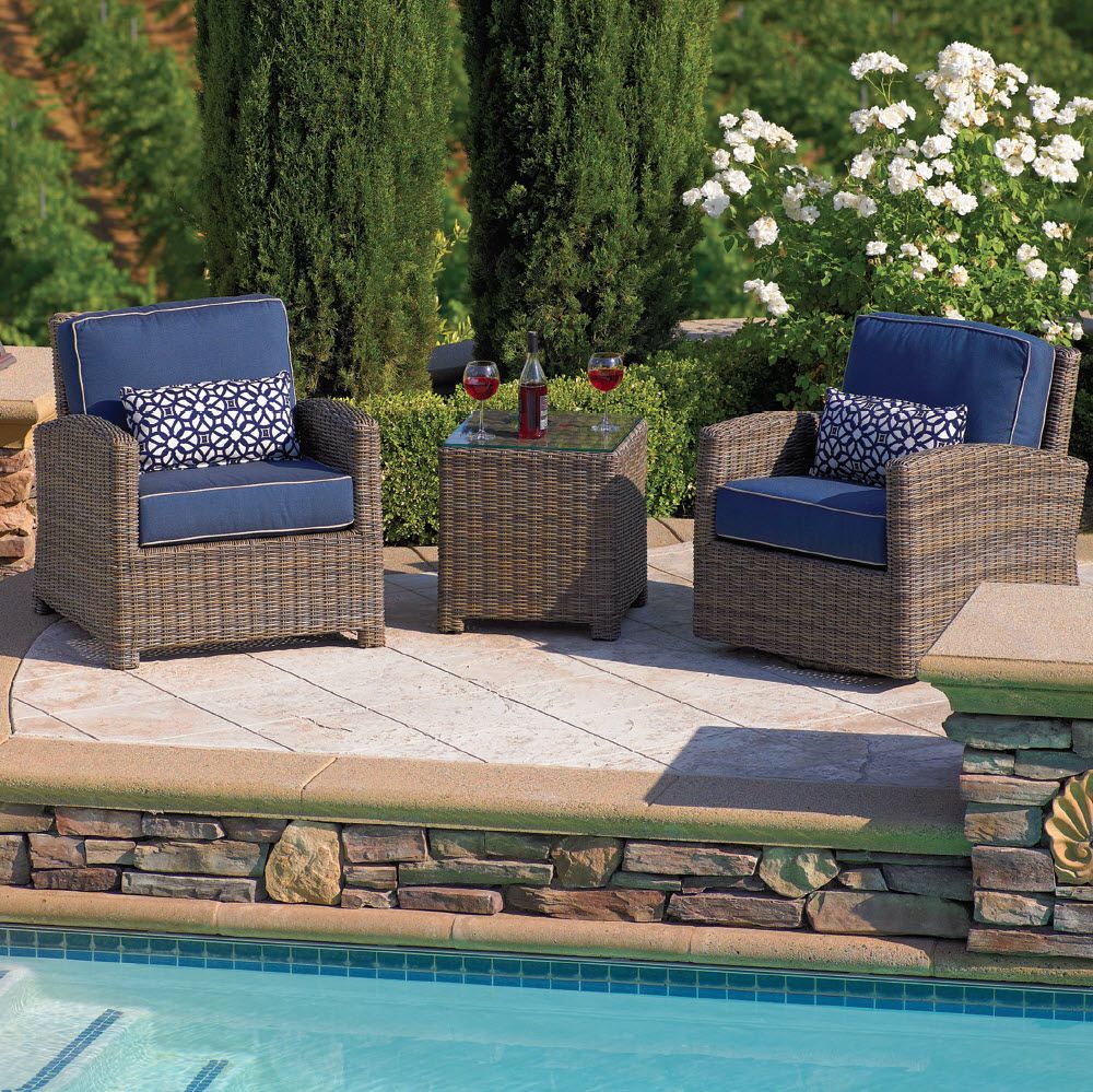 Forever Patio Cypress 3 Piece Chat Set