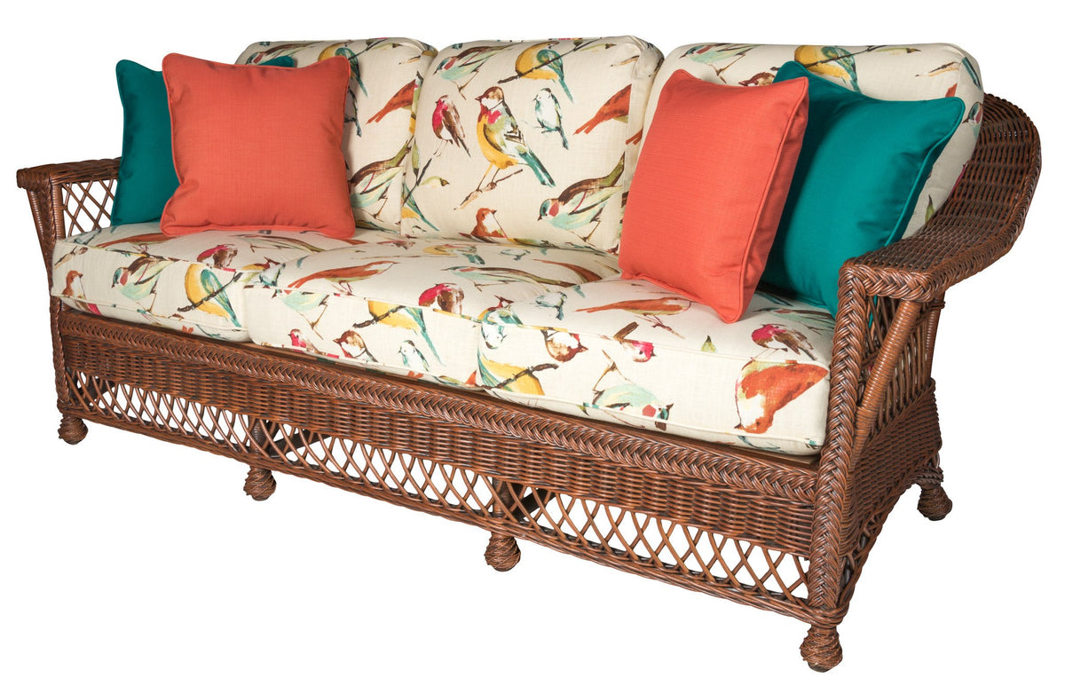 Designer Wicker &amp; Rattan By Tribor Designer Wicker by Tribor Bar Harbor Sofa Sofa - Rattan Imports