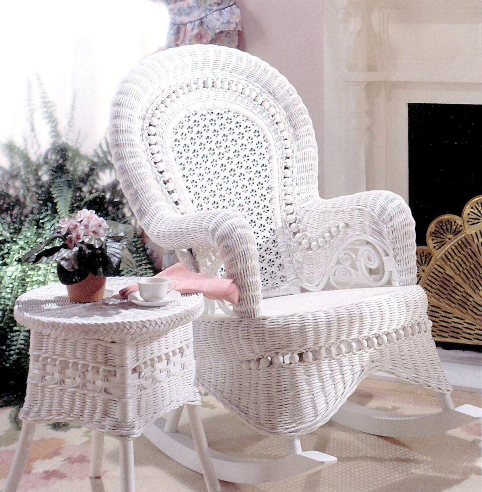Rattan Imports Spice Islands Country Rocker-WITH CUSHION  - Rattan Imports