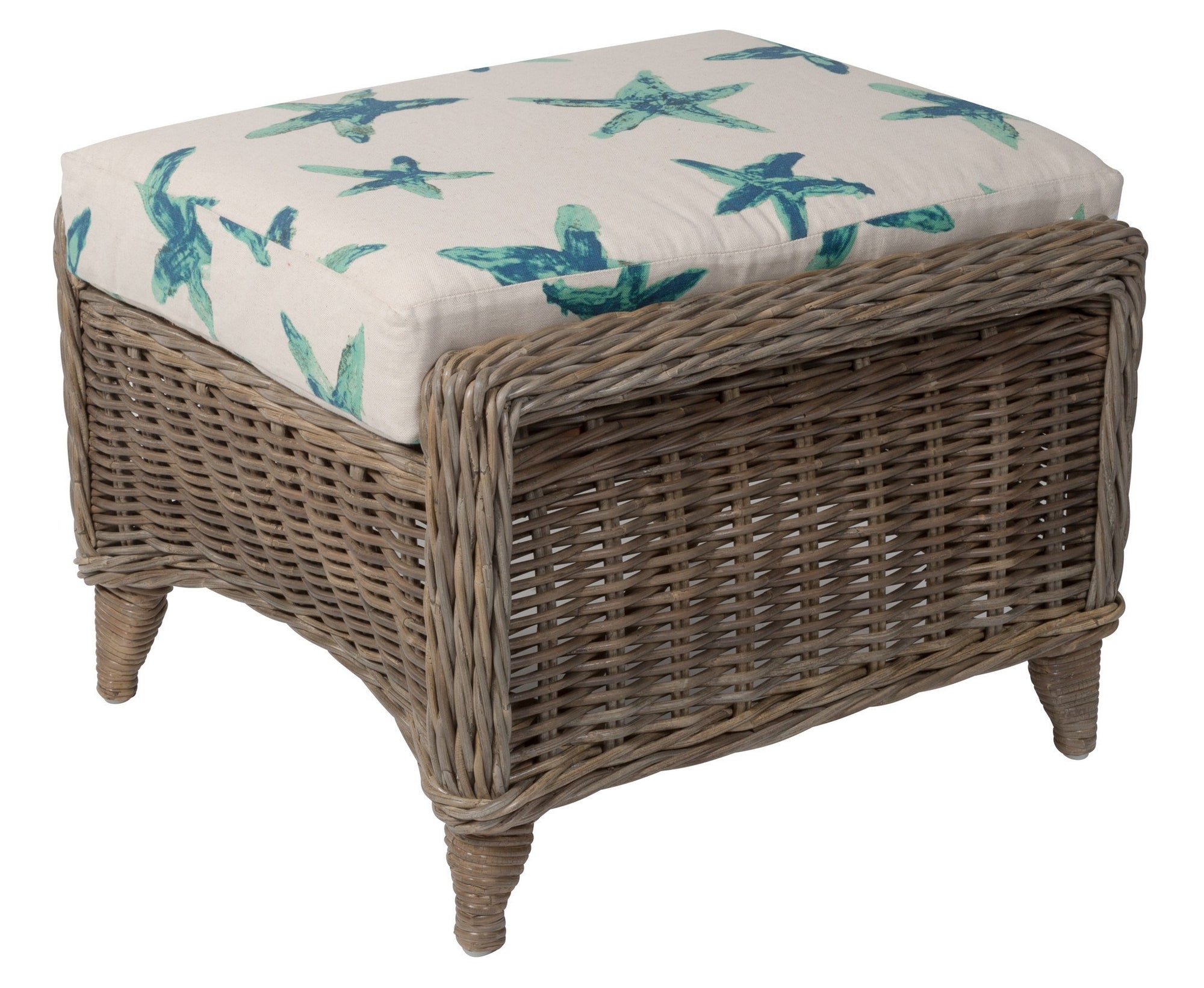 Designer Wicker & Rattan By Tribor Conservatory Ottoman by Designer Wicker from Tribor Ottoman - Rattan Imports