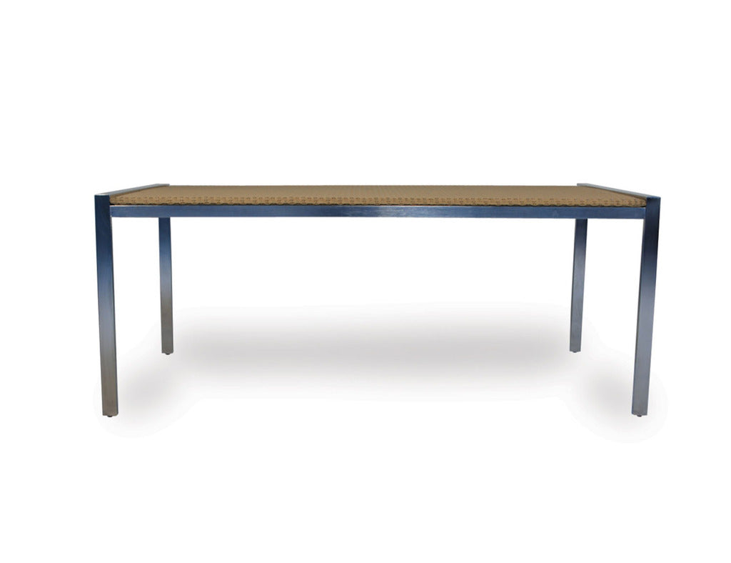 Lloyd Flanders Lloyd Flanders Elements 72&quot; Rectangular Dining Table W/Lay On Glass Dining Table - Rattan Imports