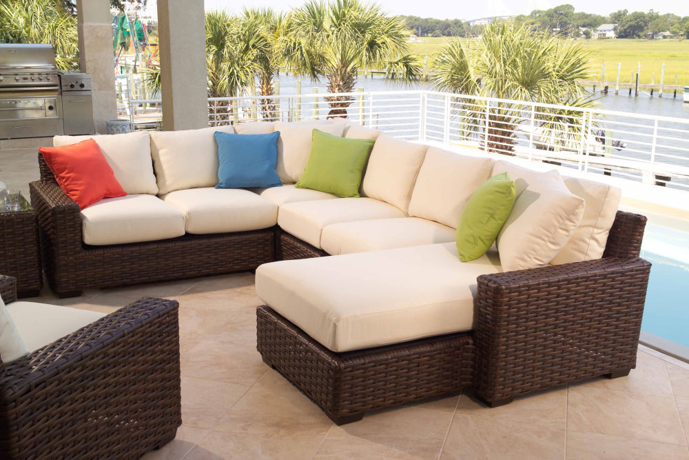 Lloyd Flanders Contempo Corner Sectional Rattan Imports