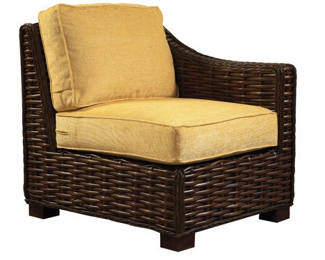 Designer Wicker & Rattan By Tribor Chair Freeport Right Arm Chair