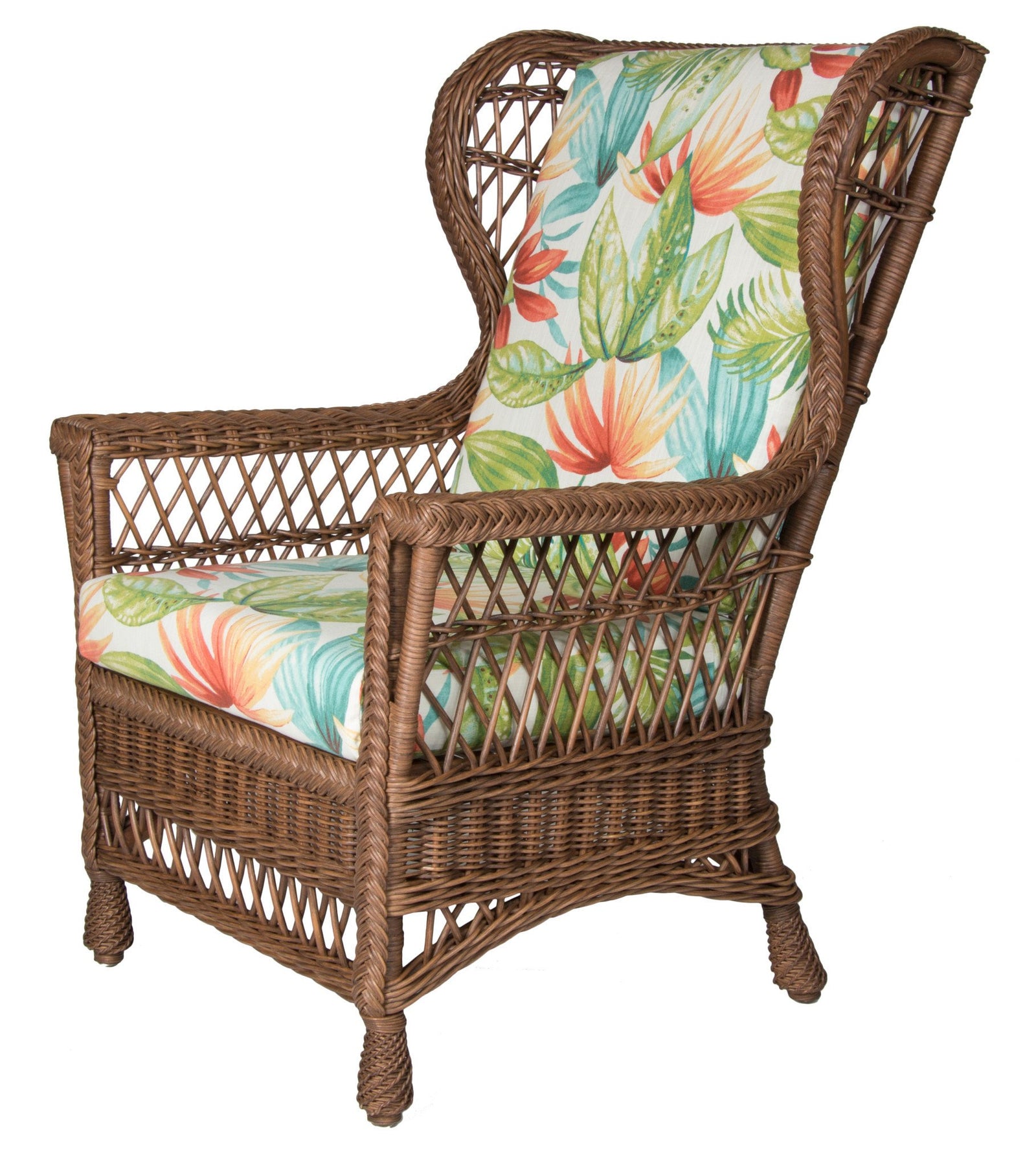 Designer Wicker & Rattan By Tribor Chair Harbor Front Wing Chair by Designer Wicker from Tribor