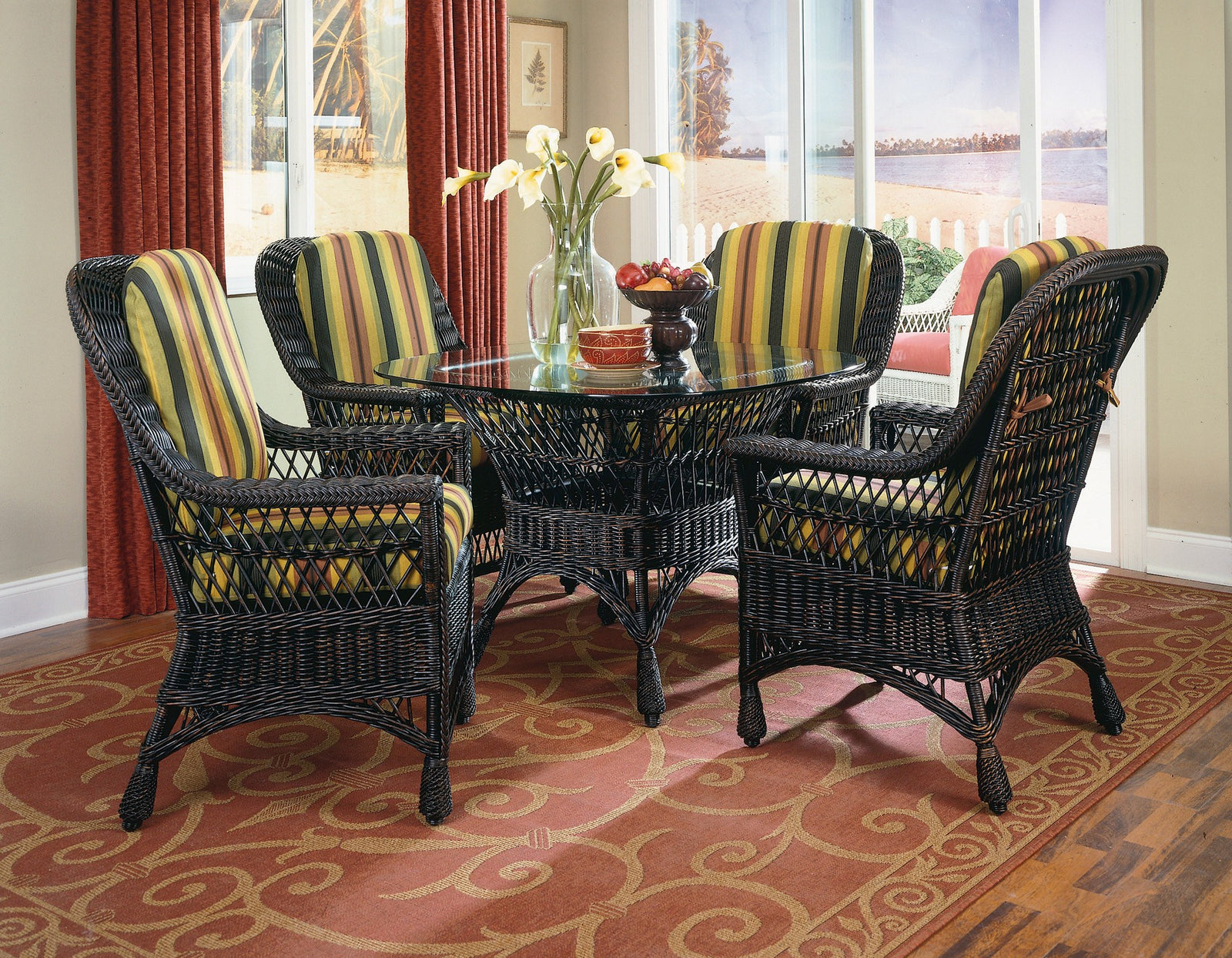 Designer Wicker & Rattan By Tribor Dining Chair Harbor Front Dining Arm Chair by Designer Wicker from Tribor