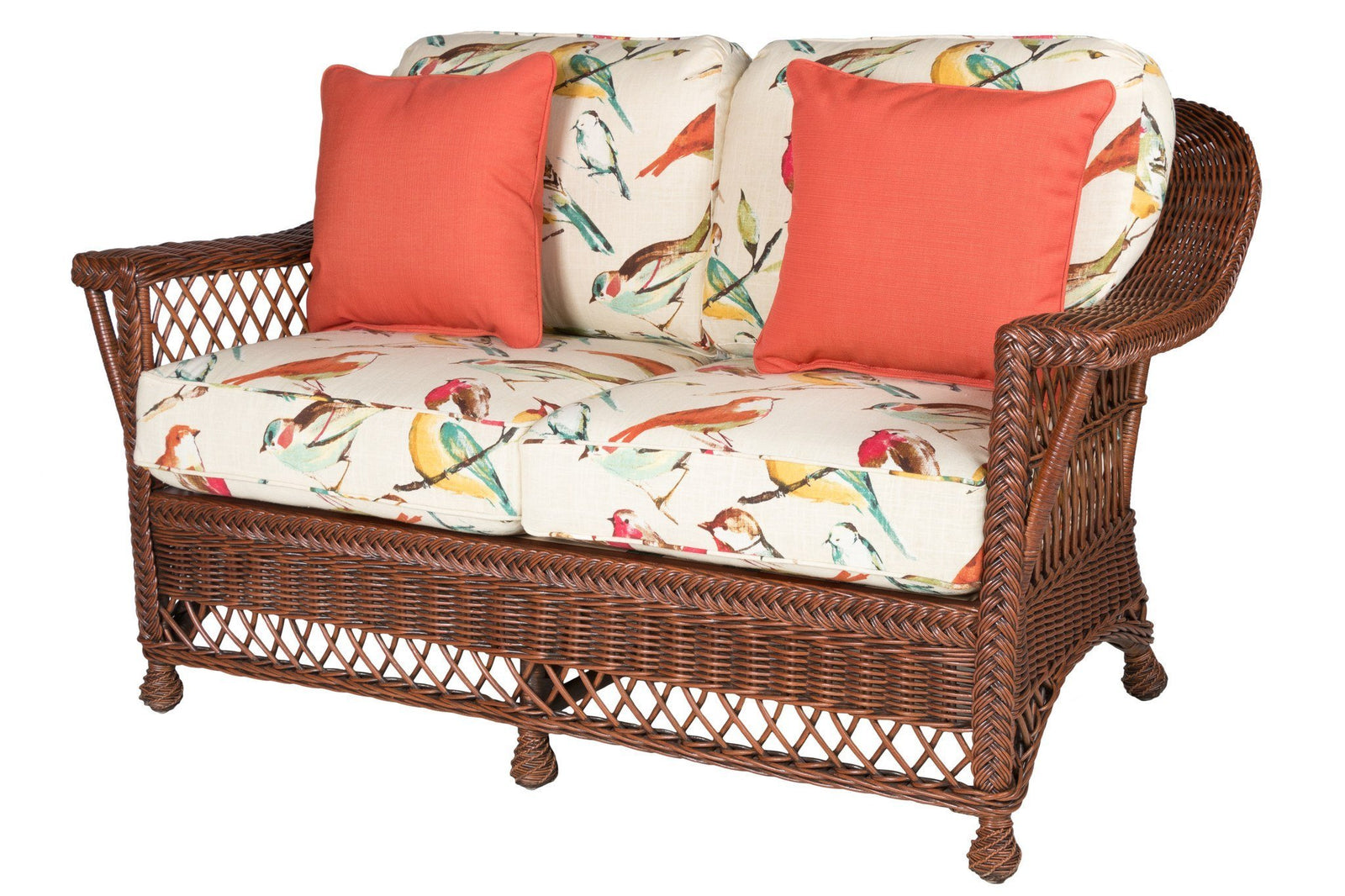 Designer Wicker & Rattan By Tribor Loveseat Designer Wicker Bar Harbor Loveseat