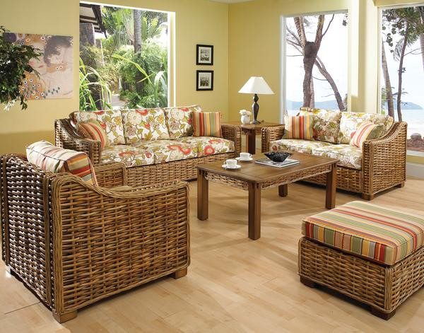 Designer Wicker &amp; Rattan By Tribor Ottoman Freeport Ottoman by Designer Wicker from Tribor