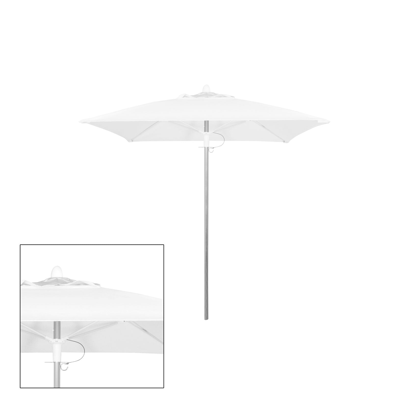 Source Furniture Source Furniture Rio 8' Square Single Vented Umbrella - Rattan Imports