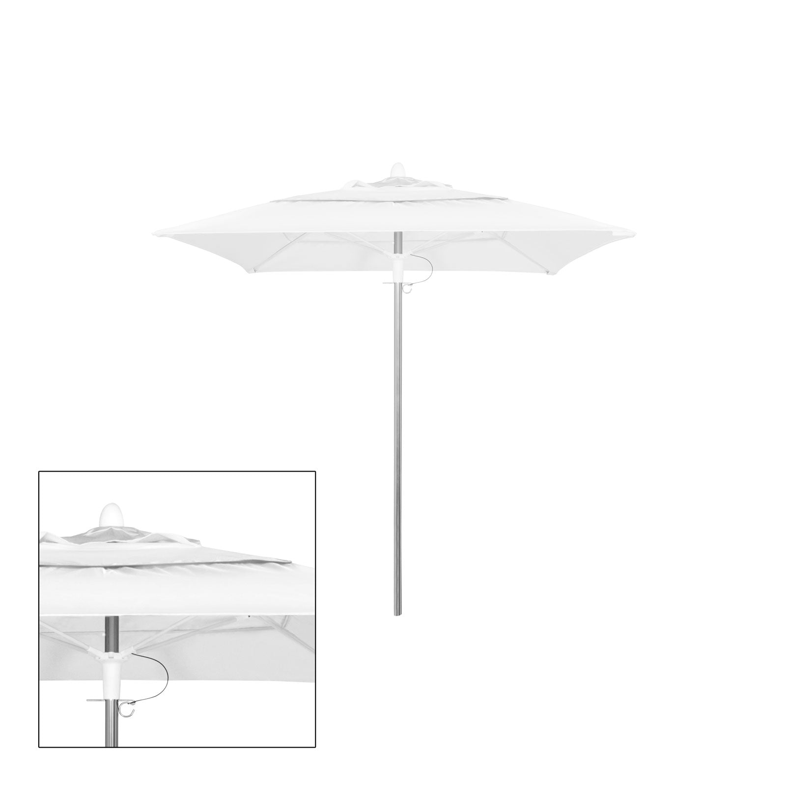 Source Furniture Source Furniture Rio 8' Square Double Vented Umbrella - Rattan Imports