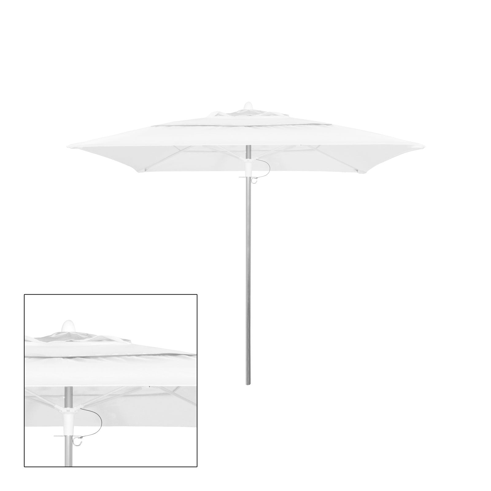 Source Furniture Source Furniture Rio 9' Square Double Vented Umbrella - Rattan Imports