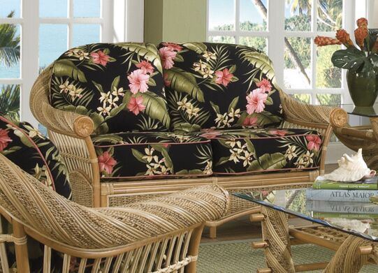 Spice Islands Spice Islands Maui Twist Love Seat Natural Loveseat - Rattan Imports