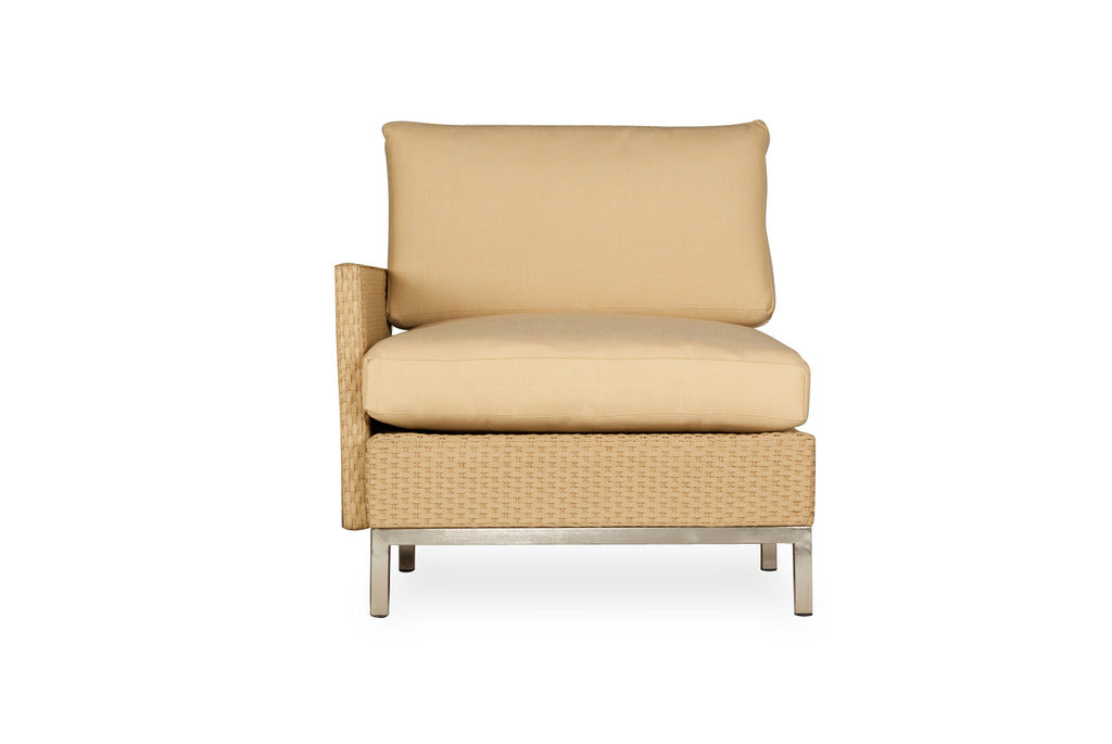 Lloyd Flanders Lloyd Flanders Elements Right Arm Lounge Chair With Loom Arms &amp; Back Chair - Rattan Imports