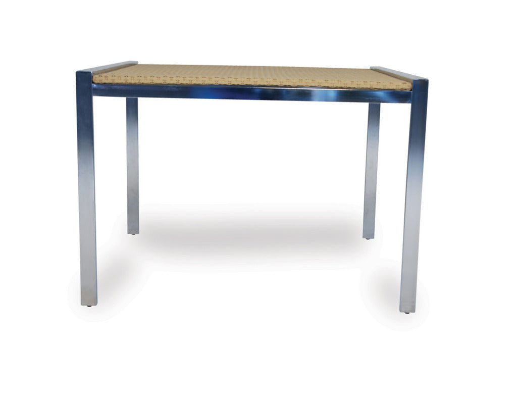 Lloyd Flanders Lloyd Flanders Elements 42&quot; Square Dining Table W/Lay On Glass Dining Table - Rattan Imports