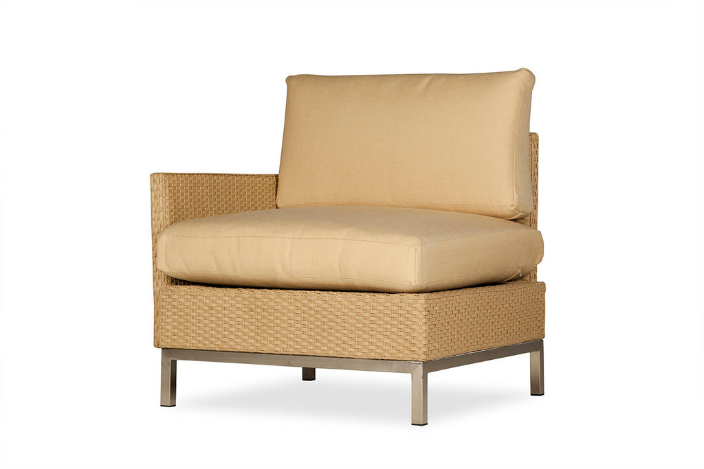 Lloyd Flanders Lloyd Flanders Elements Right Arm Lounge Chair With Loom Arms & Back Chair - Rattan Imports