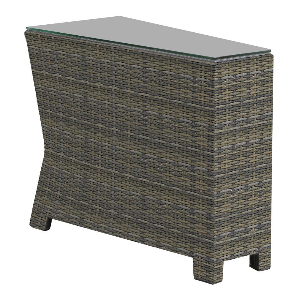 Forever Patio Furniture Forever Patio Barbados Wicker Wedge End Table