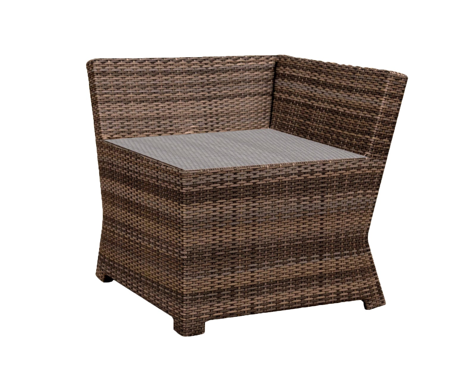Forever Patio Furniture Forever Patio Brookside Wicker Rye Corner End Table