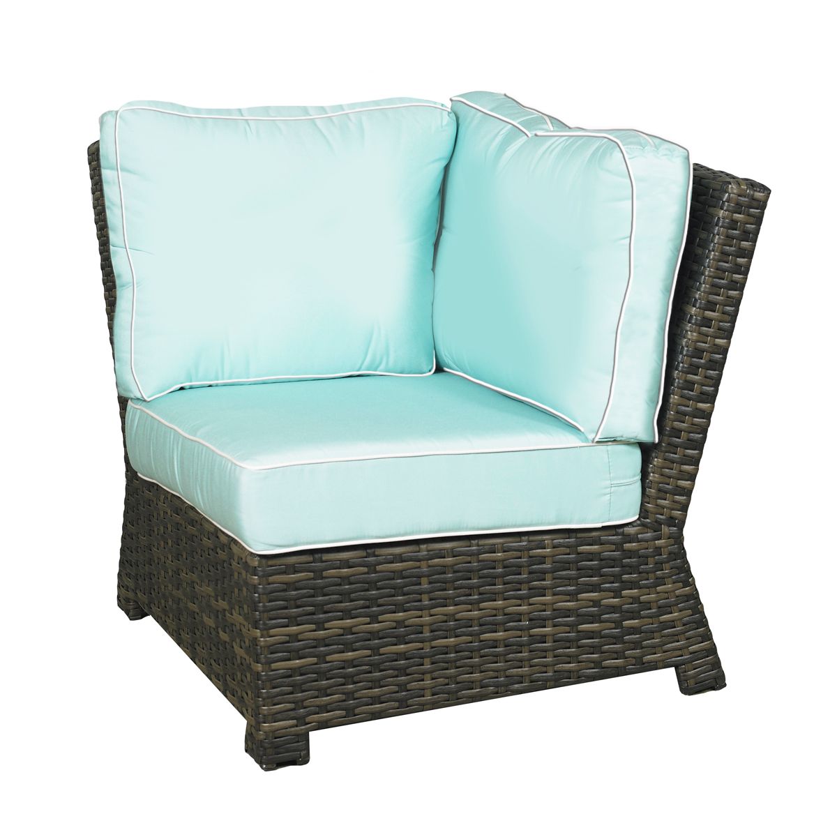 Forever Patio Furniture Forever Patio Brookside Wicker Rye Sectional 90 Degree Corner Lounge Chair