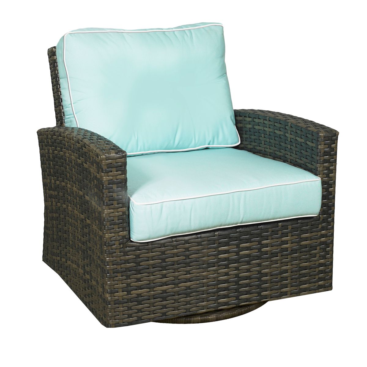 Forever Patio Furniture Forever Patio Brookside Wicker Rye Swivel Glider