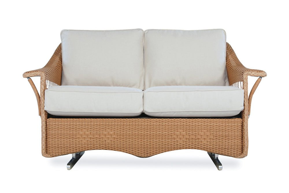 Lloyd Flanders Loveseat Glider Lloyd Flanders Nantucket Loveseat Glider